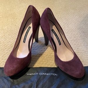 French Connection Suede Pumps!